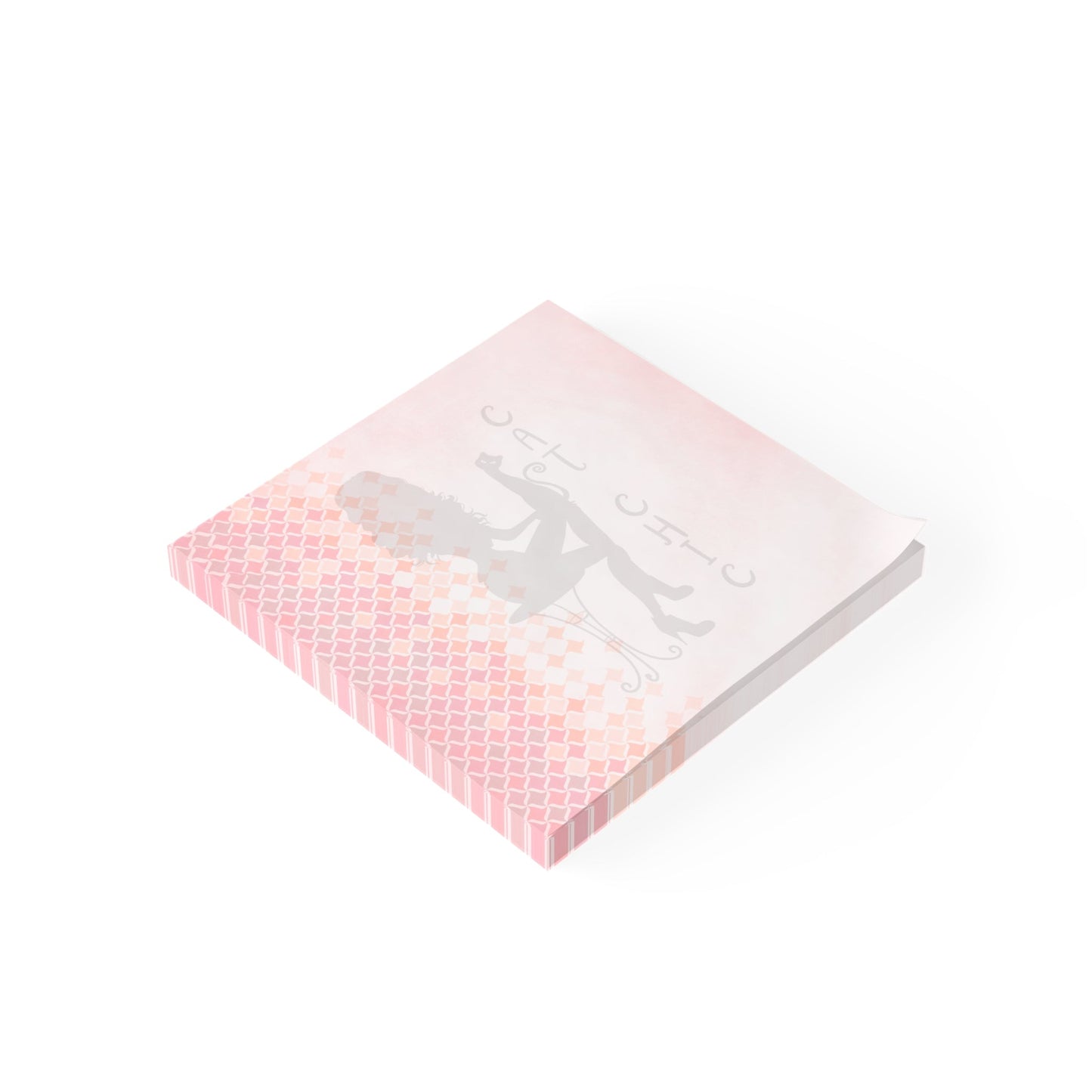 Cat Stretch Calm — Minimalist Cat Sticky Notes