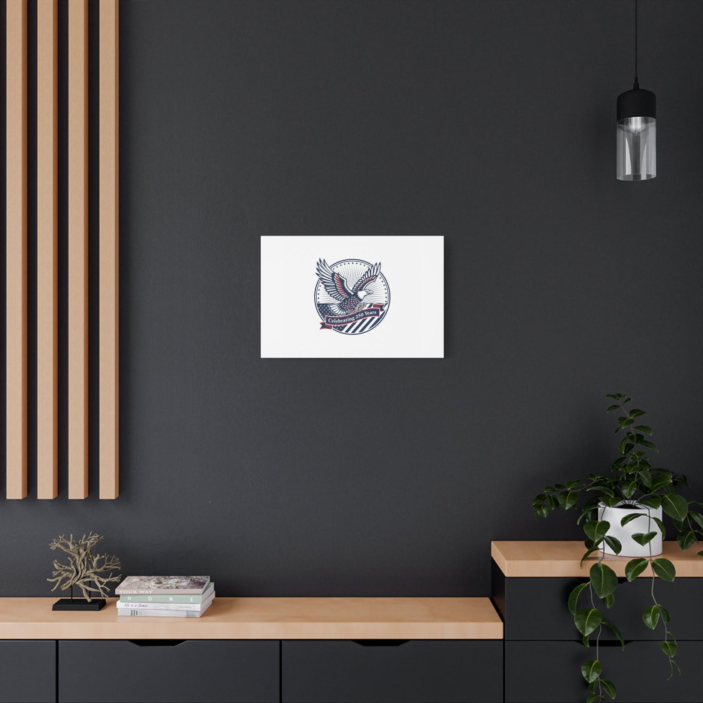 250th Anniversary Eagle Emblem Canvas | Semiquincentennial Americana