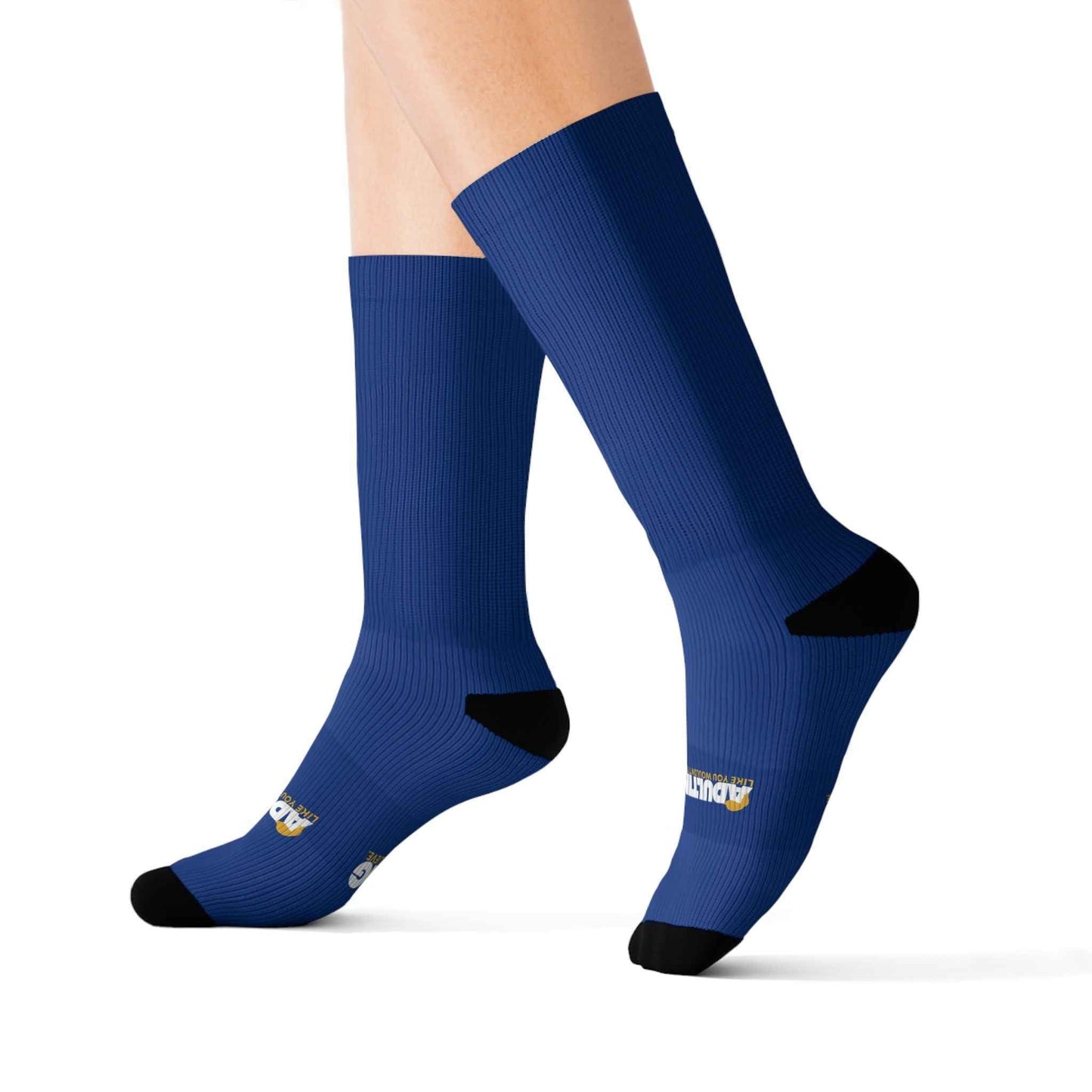 Adulting Like You Wouldn’t Believe Political Parody Crew Socks