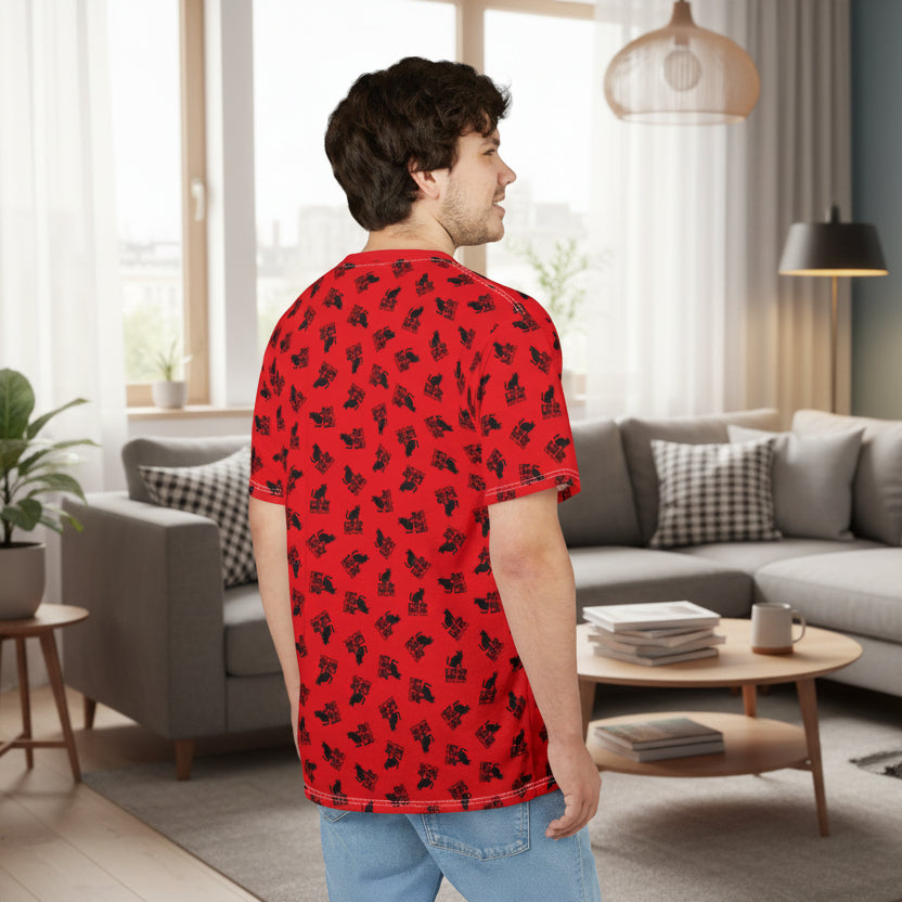 If You Can Read This You’re Too Close – Red All-Over Print Unisex T-Shirt