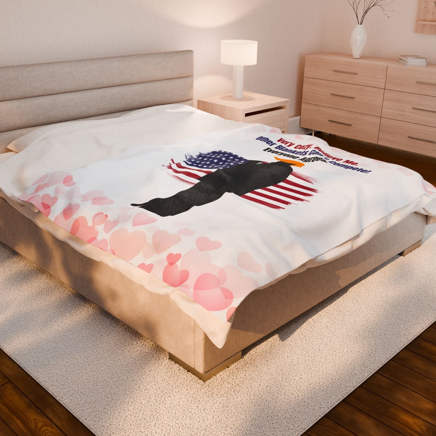 Very Cozy. Believe Me. Political Parody Velveteen Blanket