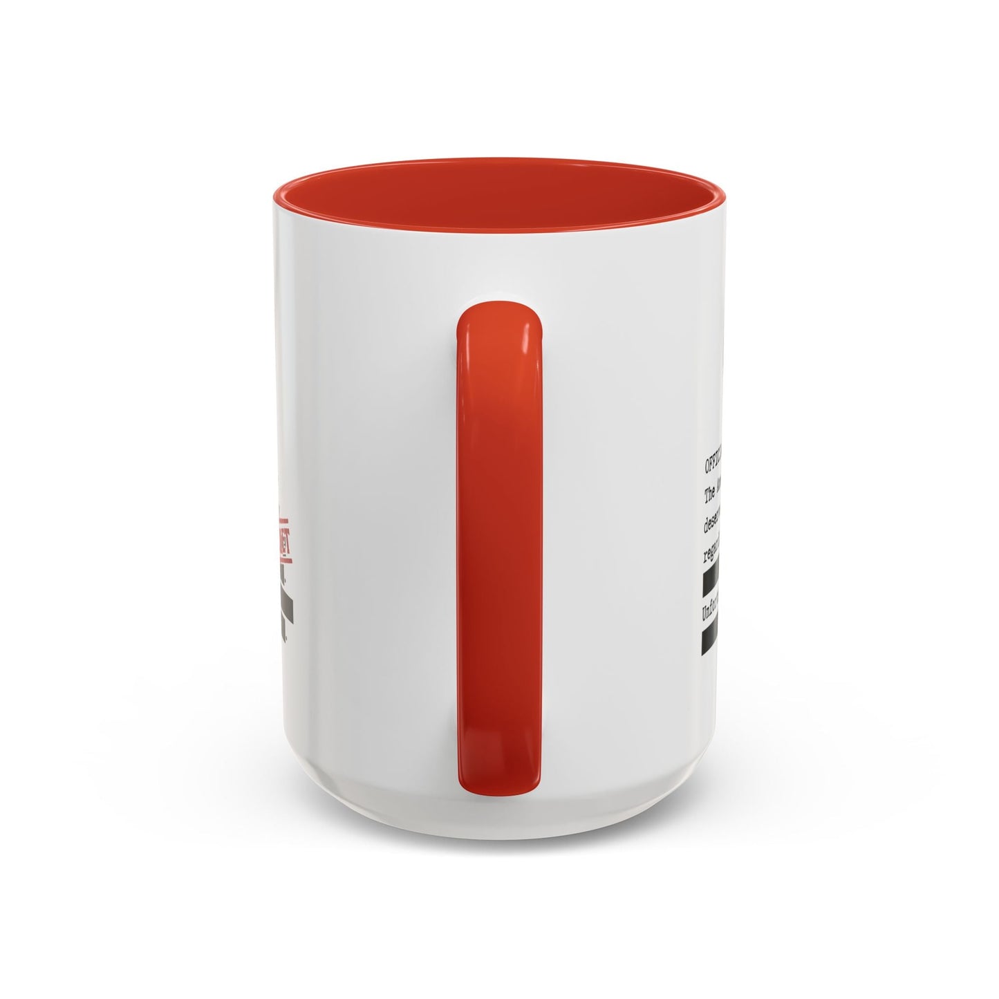 Official Memo Top Secret Coffee Mug – Political Satire Two-Tone Mug