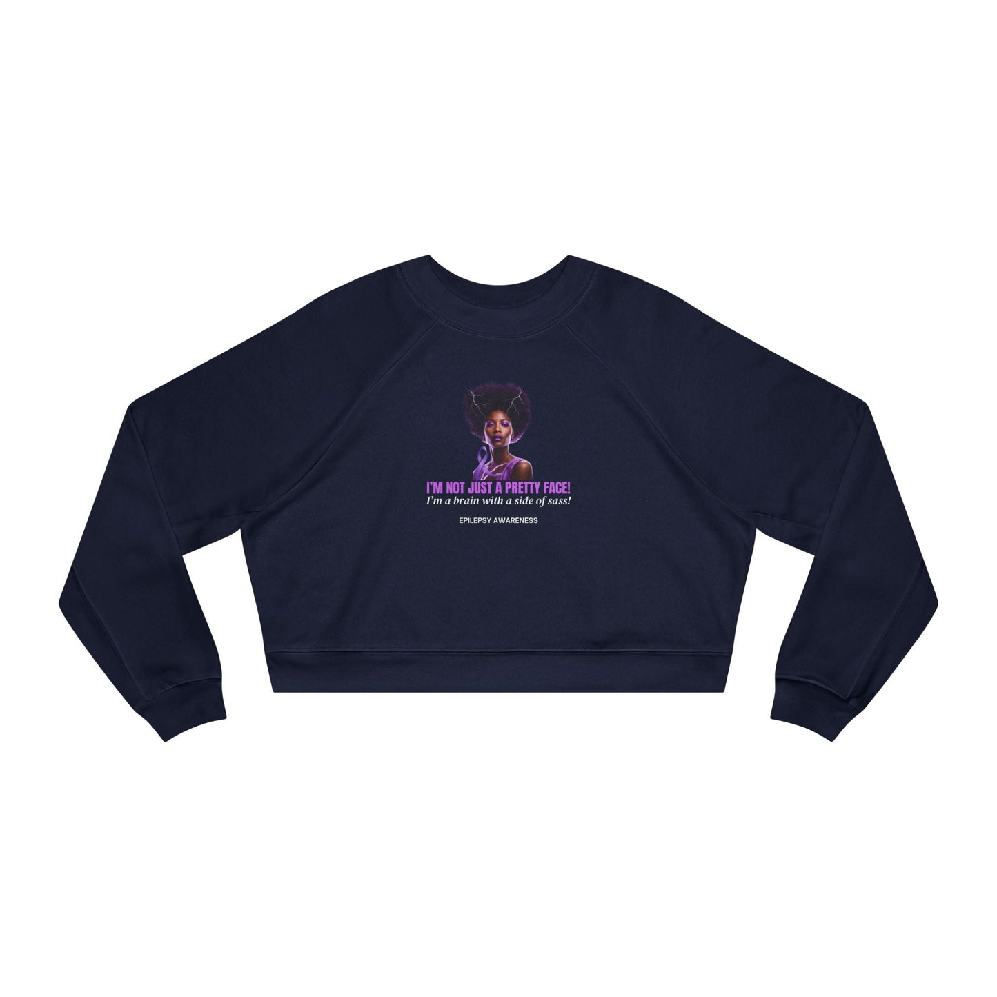 Sassy Brain Women's Cropped Fleece Pullover