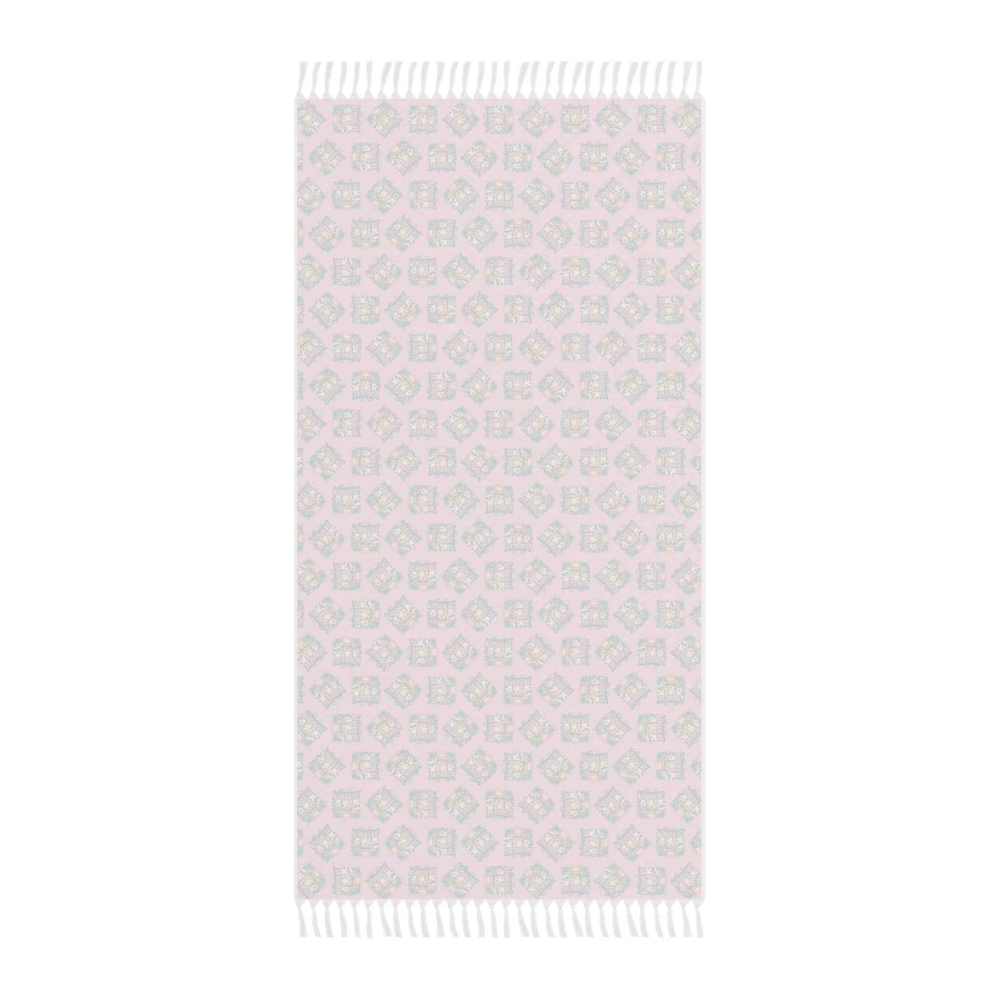 Furreal Cat Beach Cloth – Pink Boho Tassel Wrap, Towel