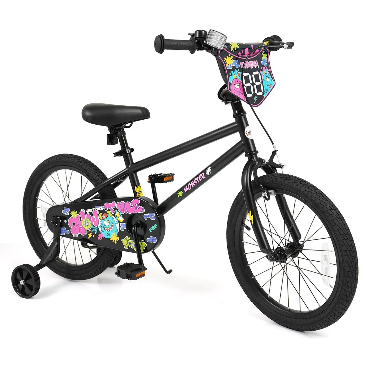 18-Inch Kids Bike with Training Wheels for Ages 4-8