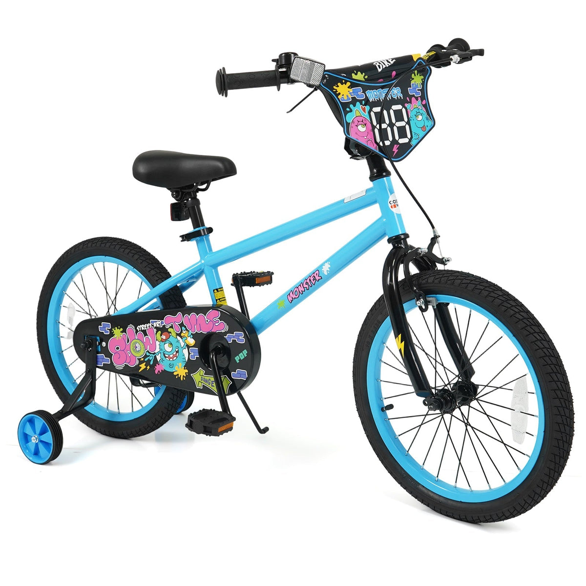 Kids Bike 16 Inch with Training Wheels Ages 4-7