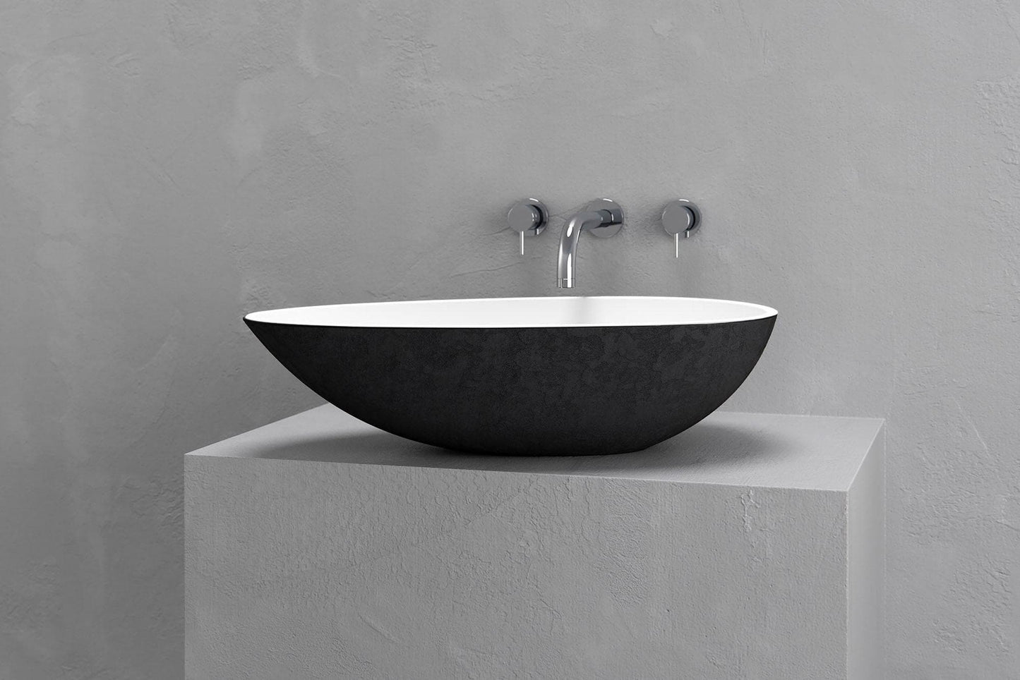 Egg shape vessel sink