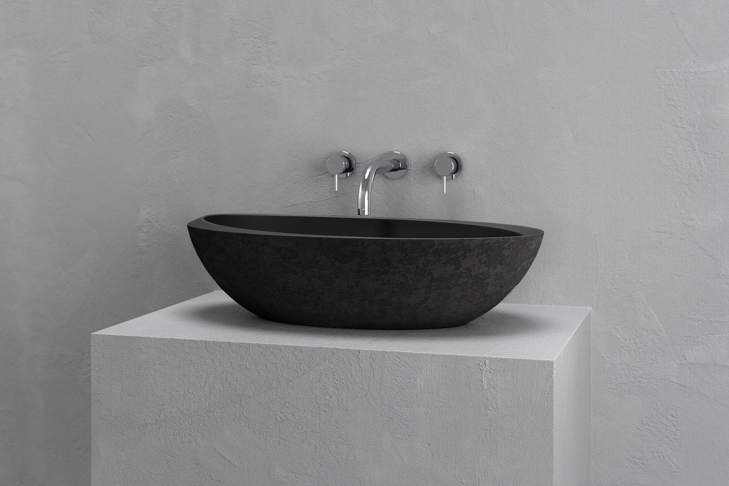 Oval vessel sink