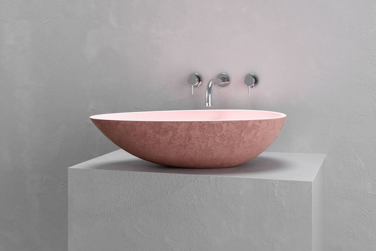 Egg shape vessel sink