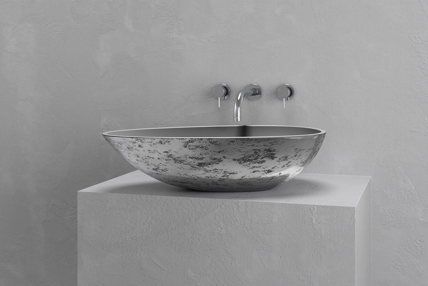 Egg shape vessel sink
