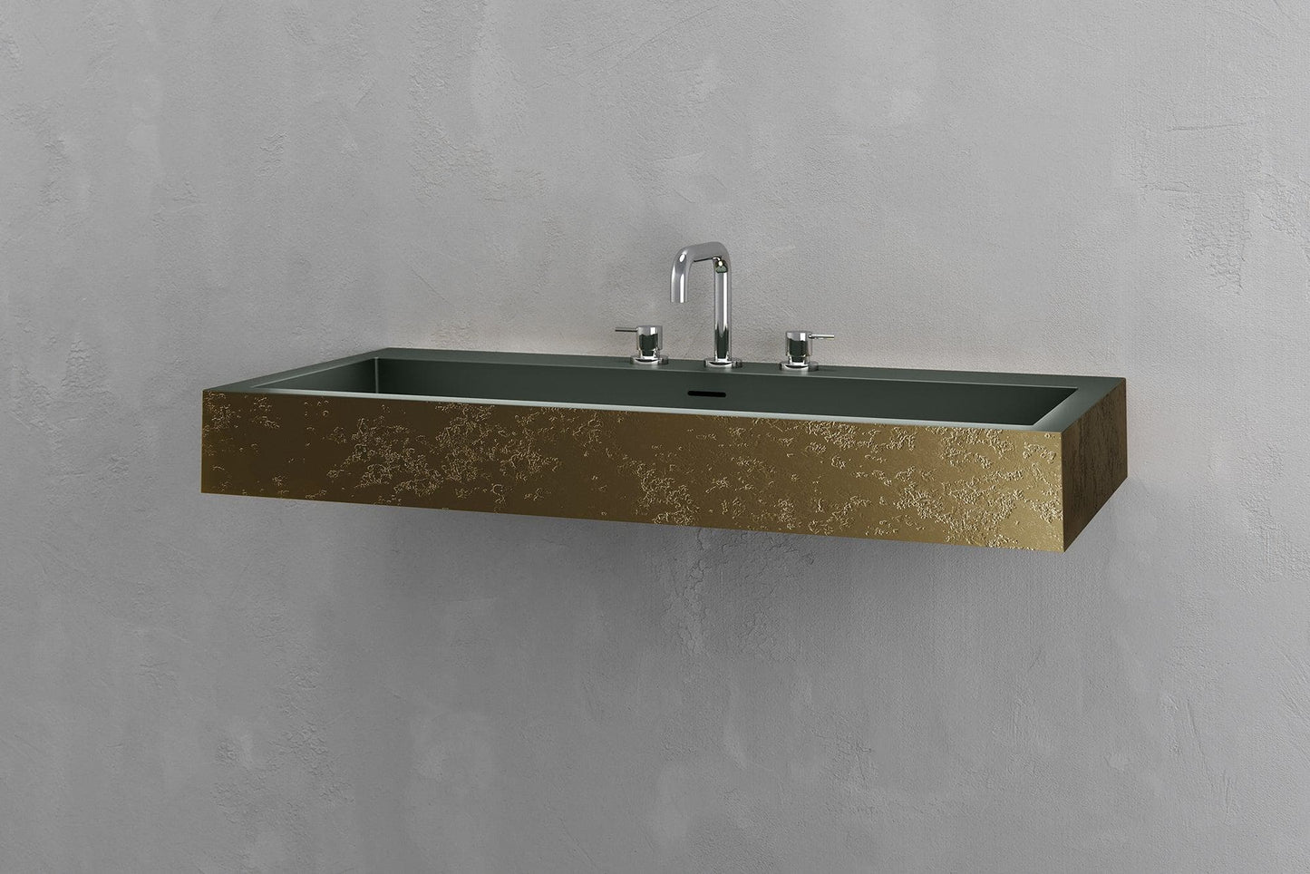 Wall Mounted Rectangular Bathroom Sink