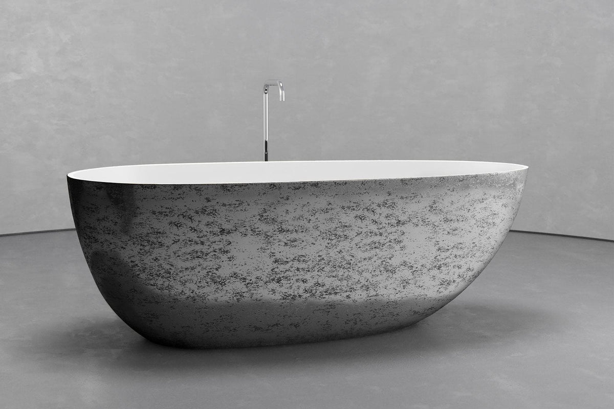Freestanding egg shape bathtub