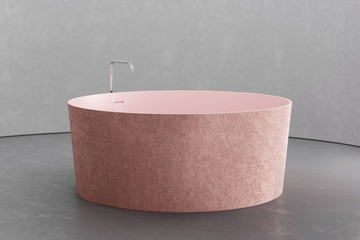 Freestanding round soaking tub