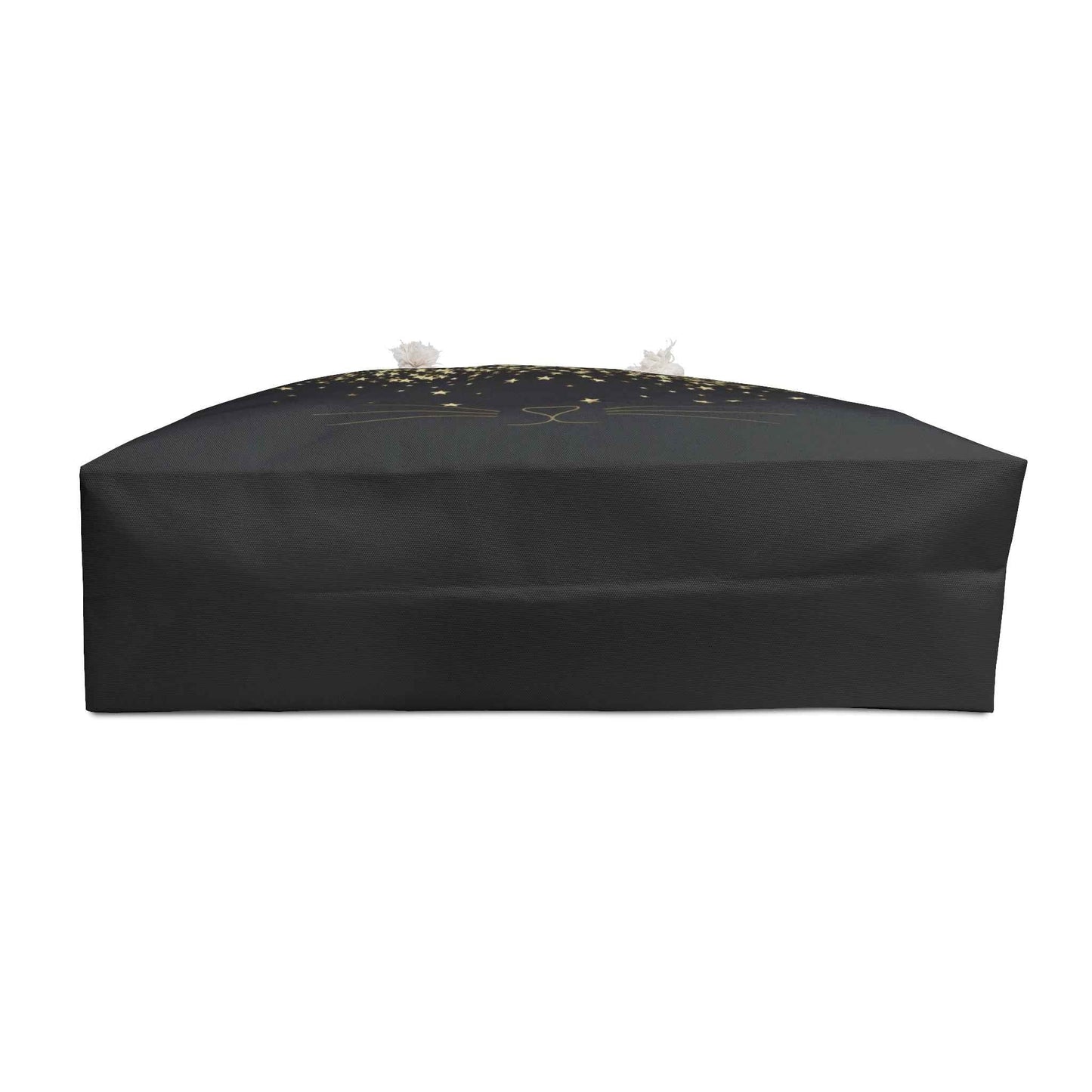Midnight Whiskers Weekender Bag — Minimalist Cat Travel Tote