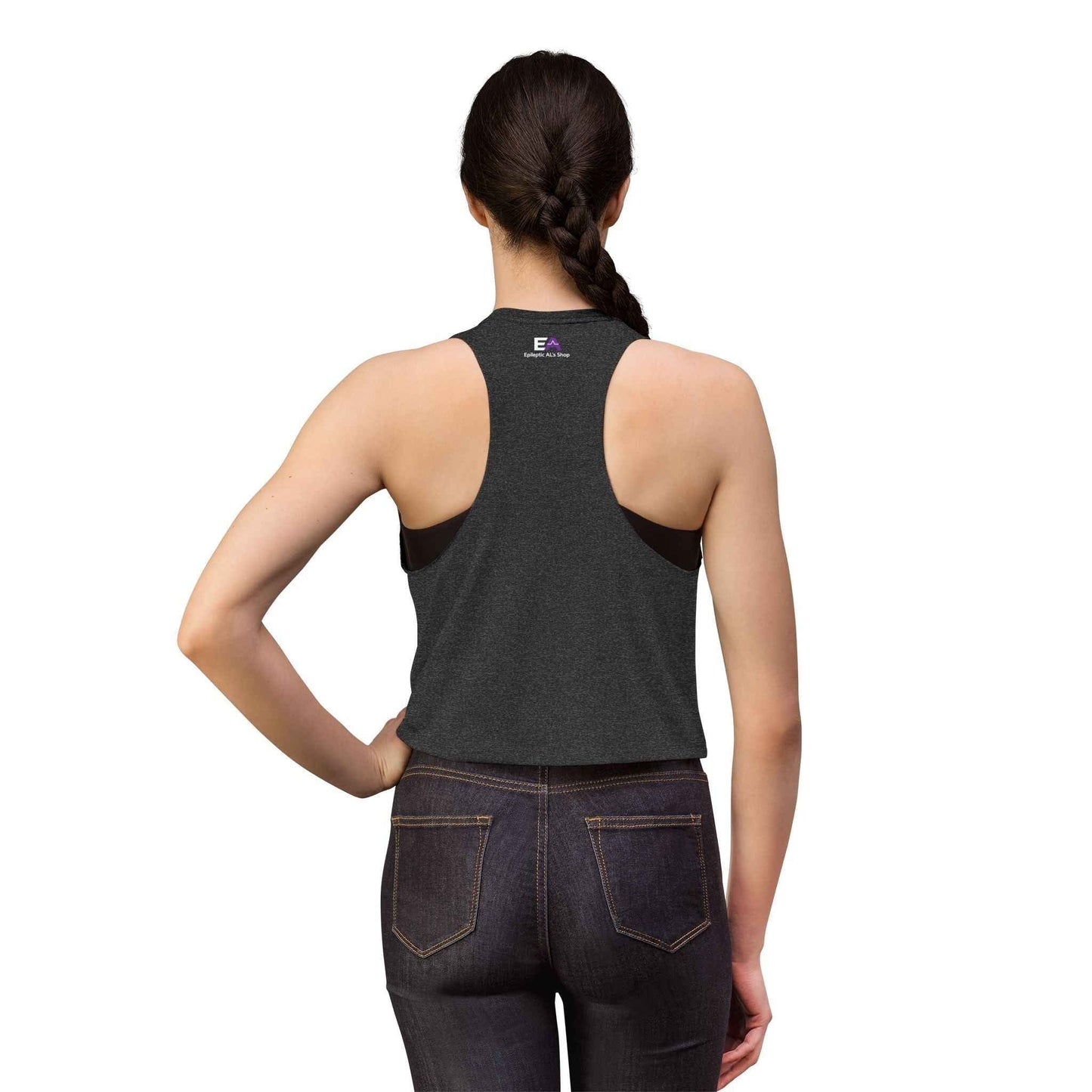 Stable Instability Epilepsy Awareness Crop Tank – Purple Ribbon Minimalist Crop Top