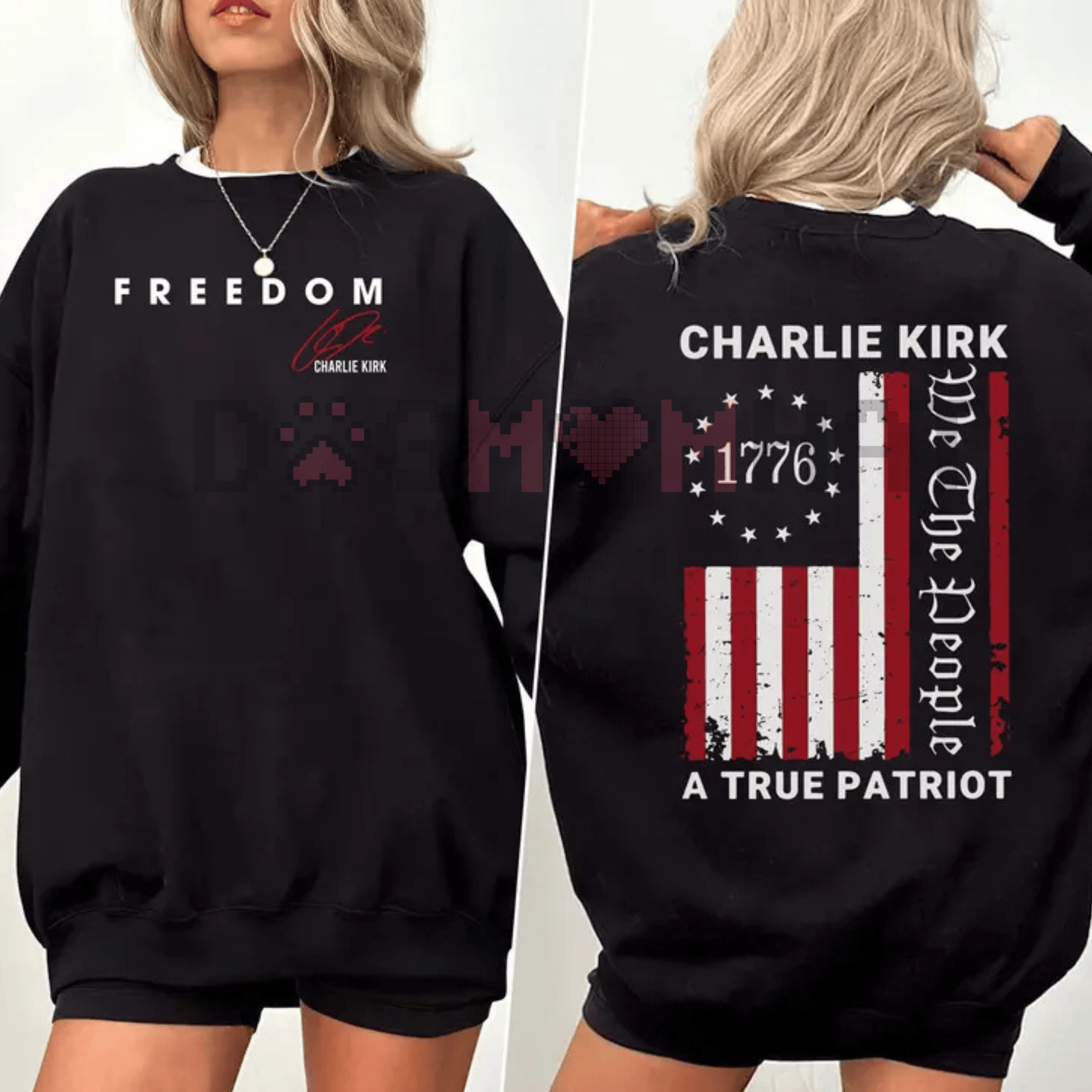 Patriotic 1776 "We The People" American Flag Pullover – Unisex Freedom Sweatshirt