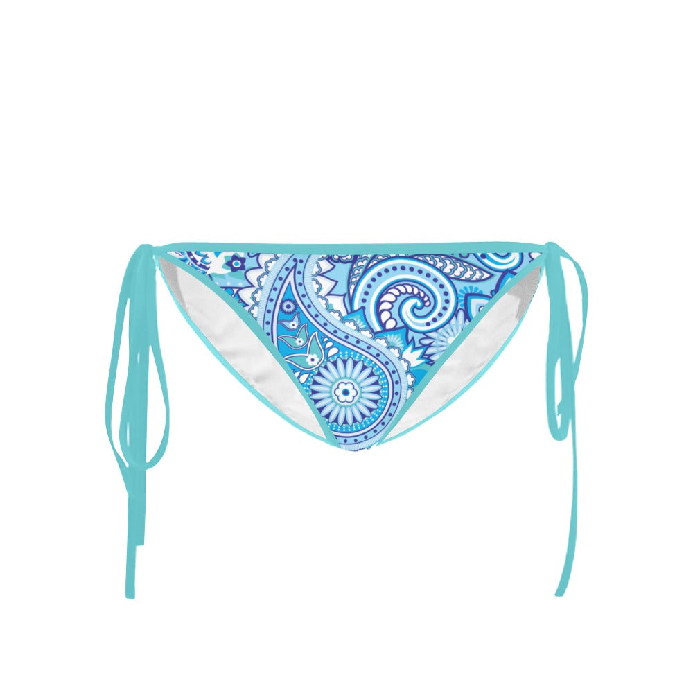 Paisley Retro Bikini Top and Bottom Set