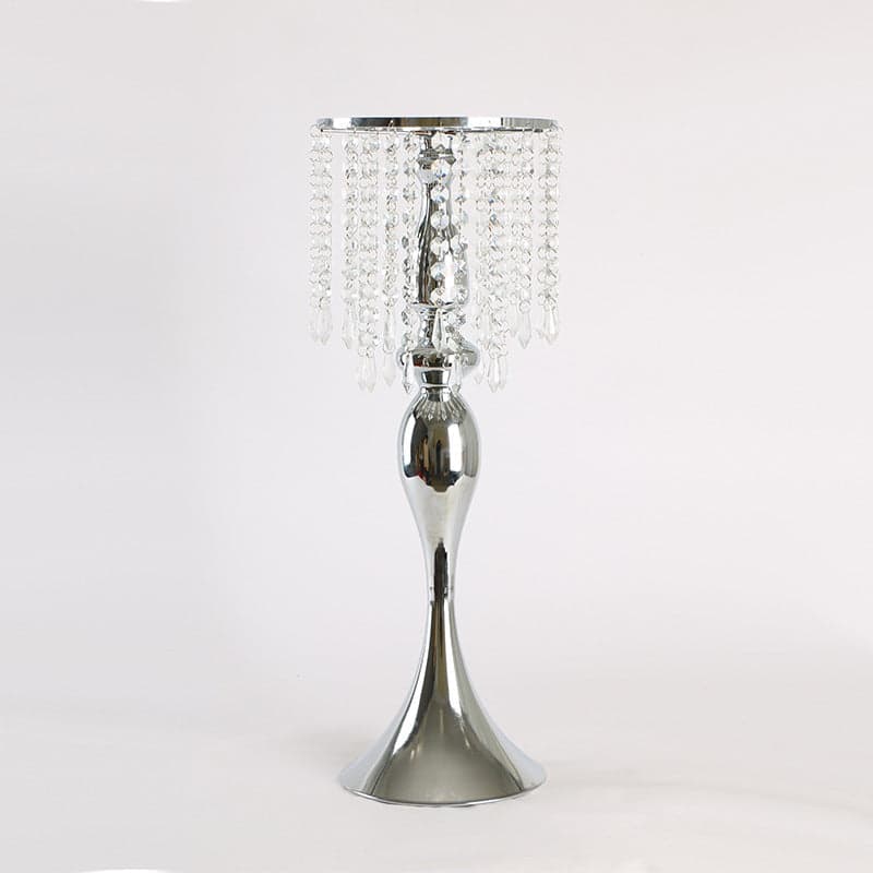 Crystal Candle Holder Handicraft Table Flower Decoration Photo Zone Sign-in Table Decoration