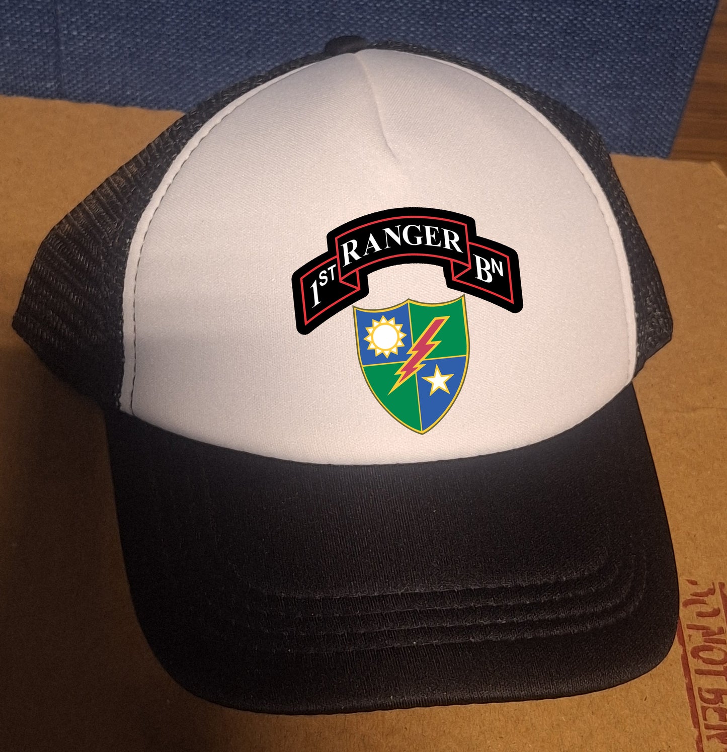 Adjustable Trucker Baseball Hat Army 1st Ranger Battalion