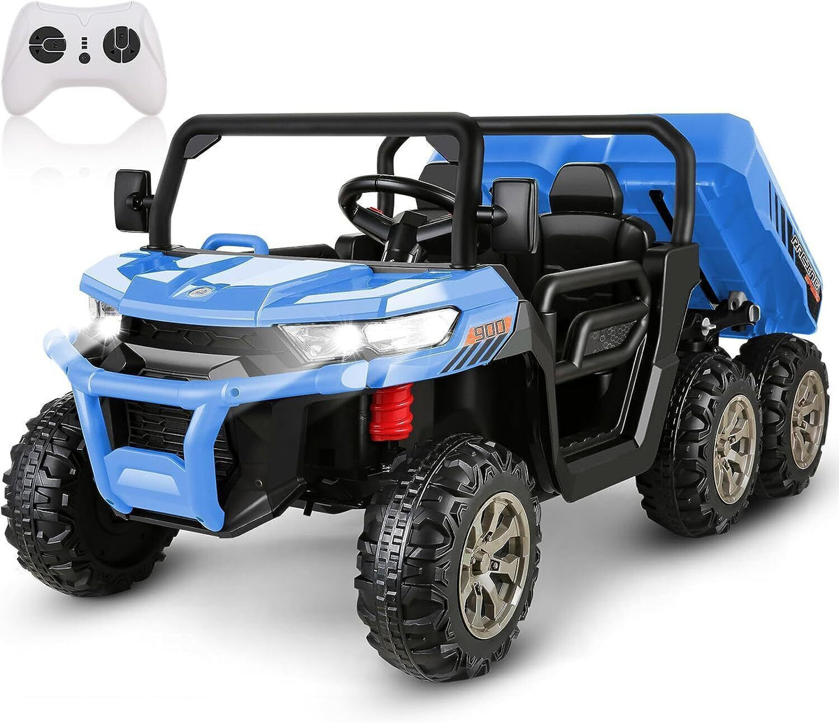 2 Seater 24V Electric Ride-On Tractor with Dump Bed and 4WD