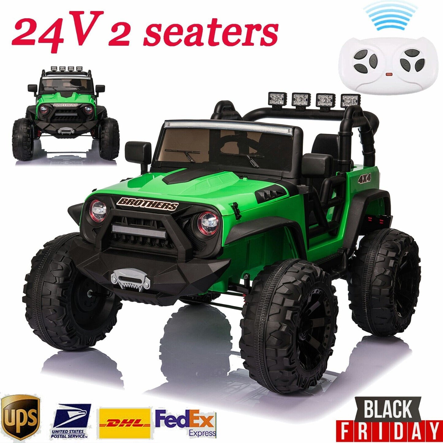12V/24V Jeep Music Fashion Electric Kids Ride On Car with Remote Control - Brand New