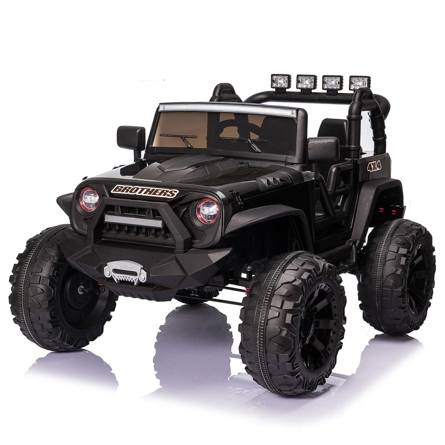 Interactive 400W 24V Kids Ride On Truck with Remote Control, Music, LED Lights, and MP3 Player