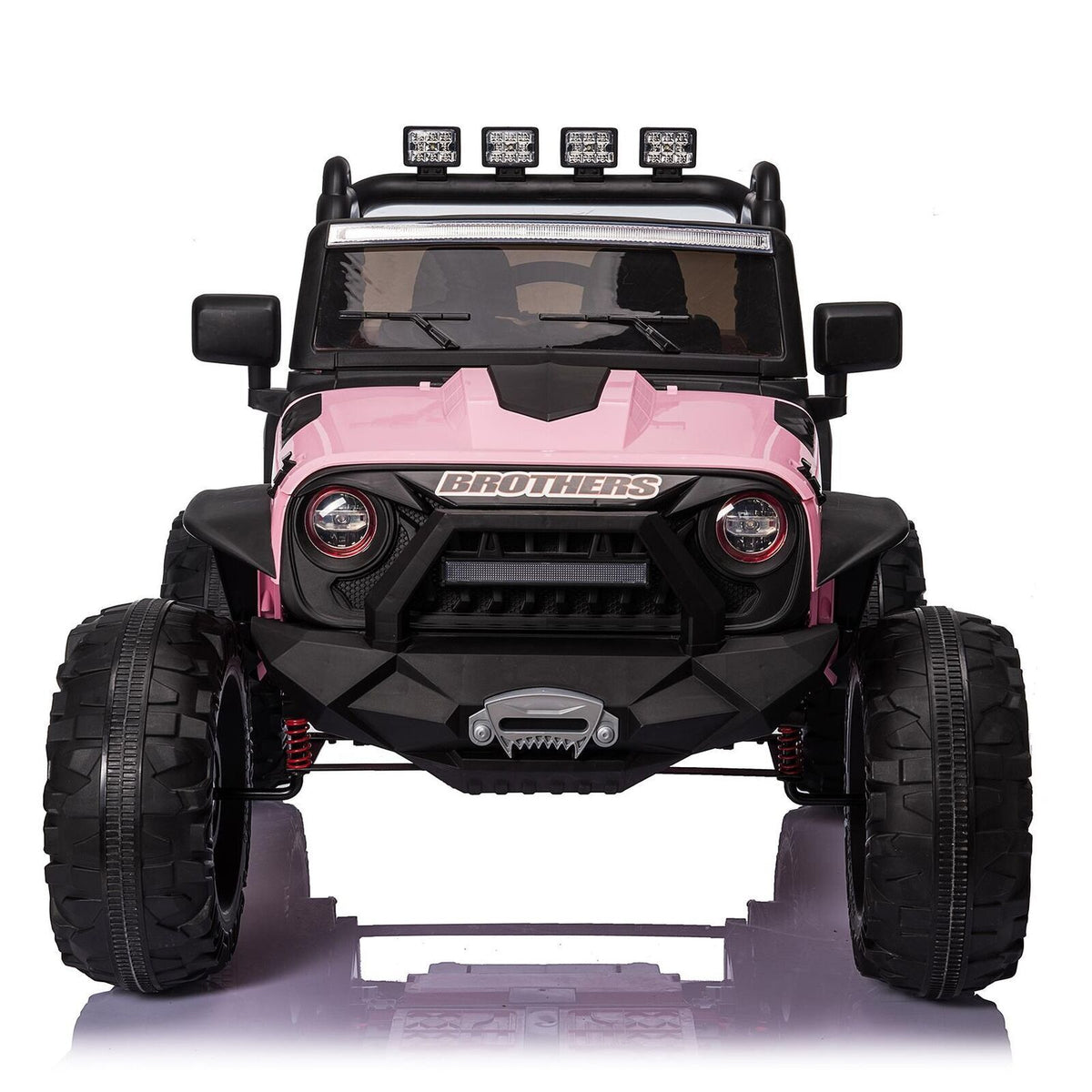 2-Seater Electric Jeep for Kids with Music, LED Lights, Remote Control, and USB Port - 24V Power Wheels