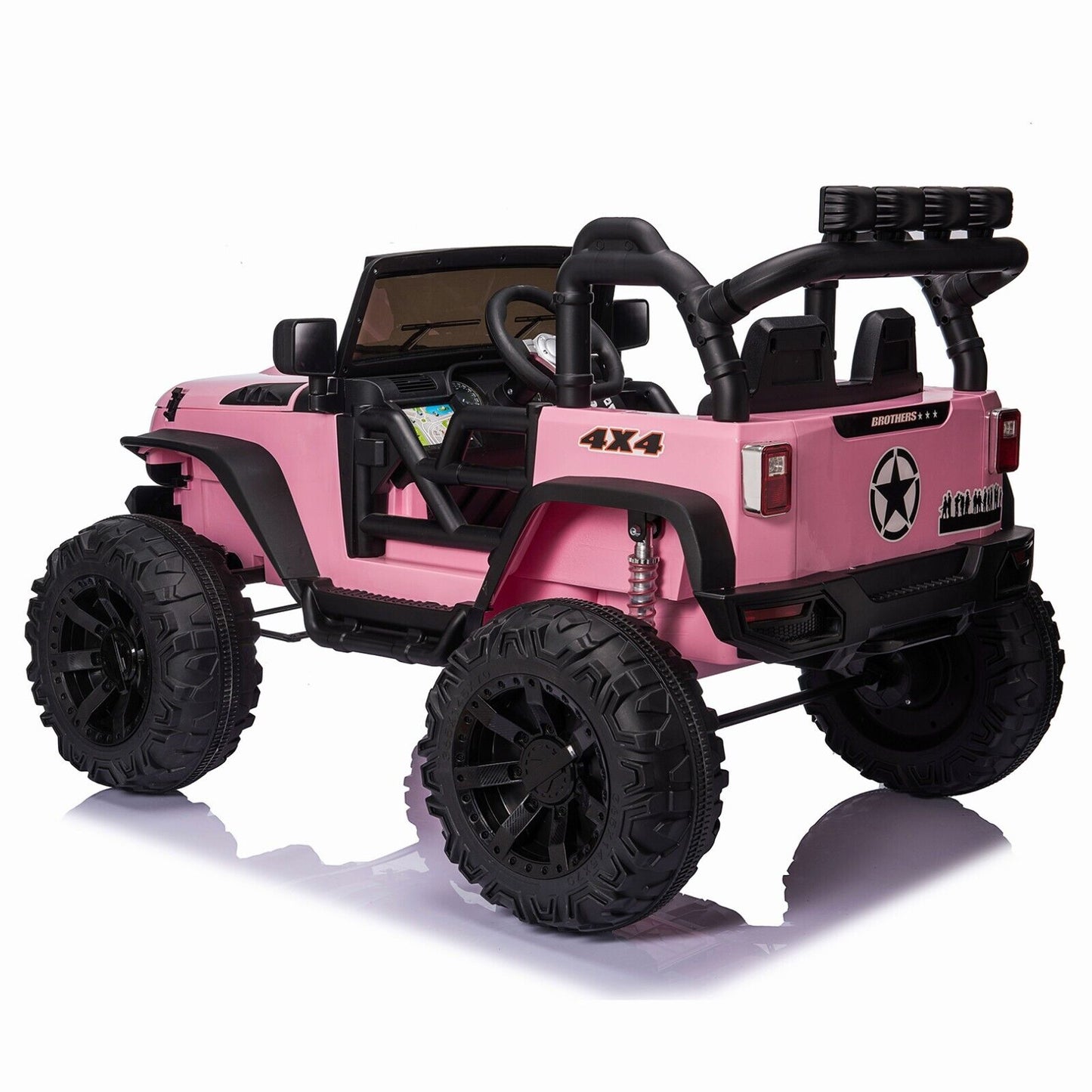 Electric 24V Kids Ride on Truck Car Jeep MP3 AUX w/Remote Control, 2 Seats and 400W Motor