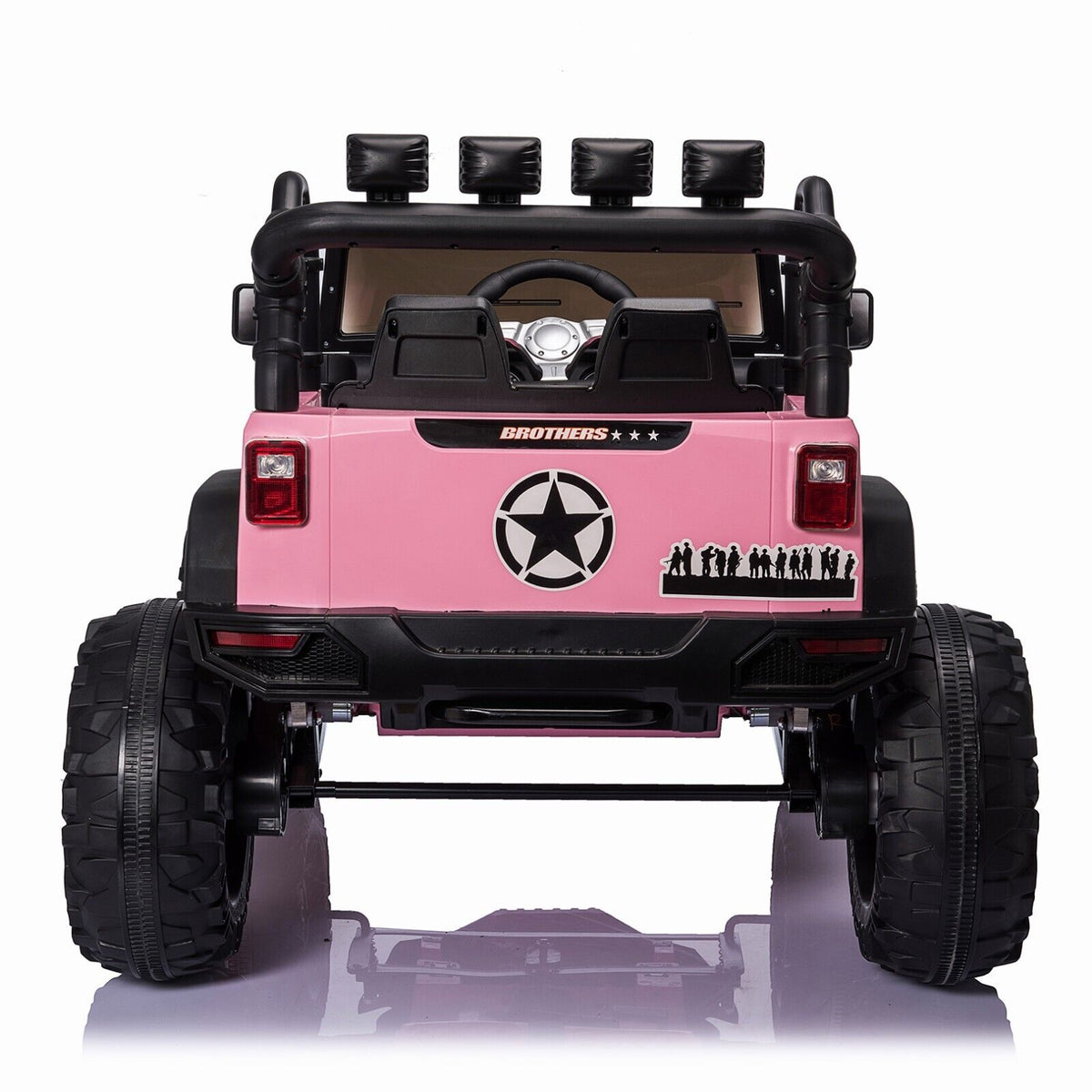 Electric 24V Kids Ride on Truck Car Jeep MP3 AUX w/Remote Control, 2 Seats and 400W Motor
