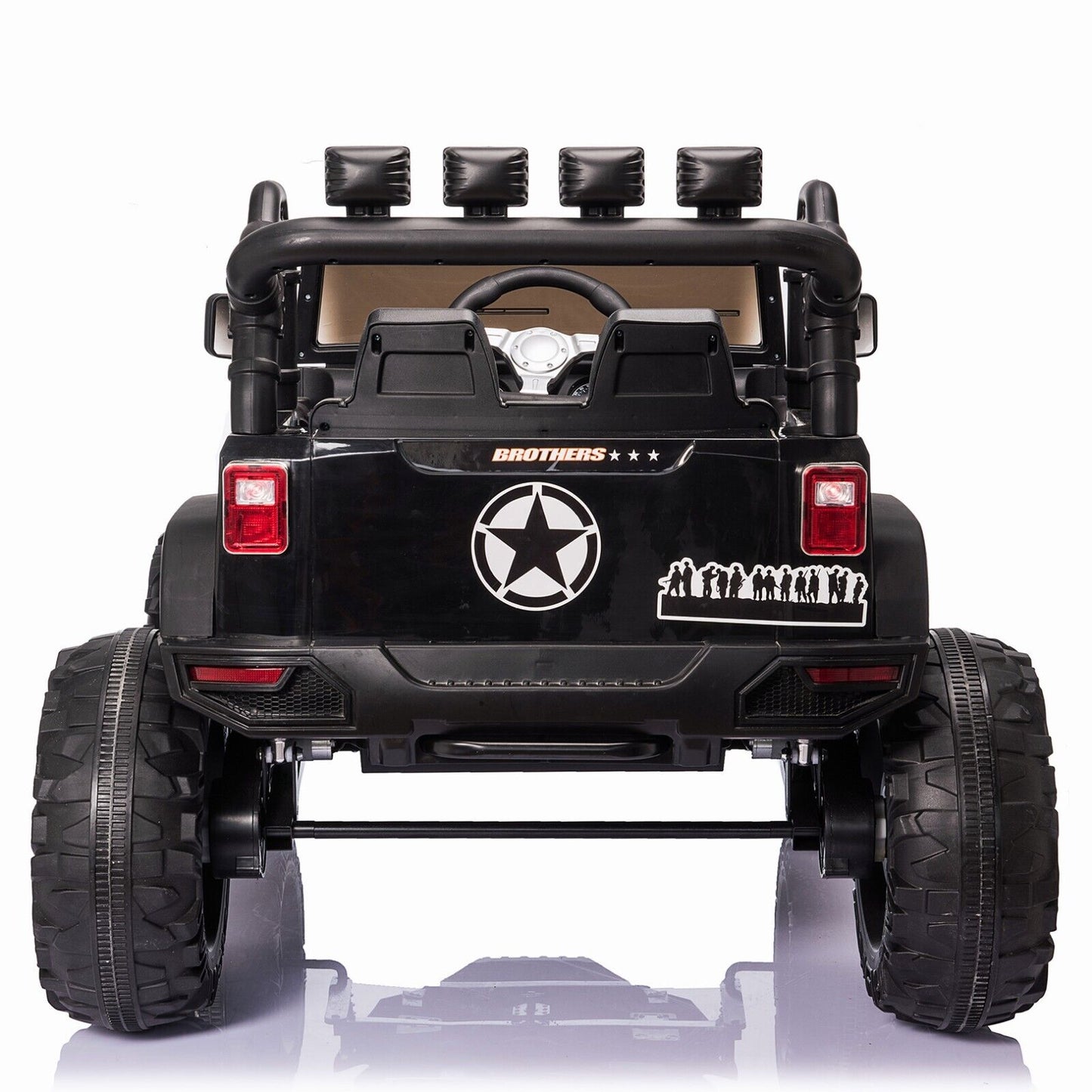 Electric 24V Kids Ride on Truck Car Jeep MP3 AUX w/Remote Control, 2 Seats and 400W Motor