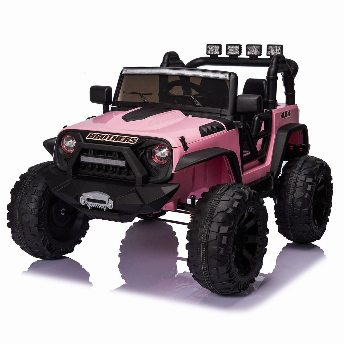 400W Electric Kids Ride On Jeep Truck with Remote Control, MP3 Player, and LED Lights - Perfect Xmas Gift!