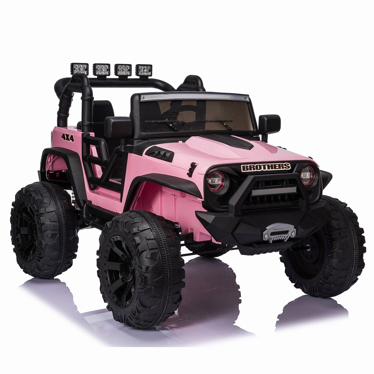 400W Electric Kids Ride On Jeep Truck with Remote Control, MP3 Player, and LED Lights - Perfect Xmas Gift!