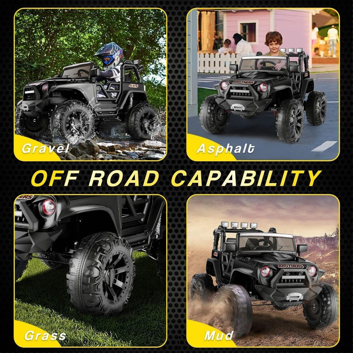 2-Seater Kids Electric Car with Parent Remote Control - 24V Ride On Truck
