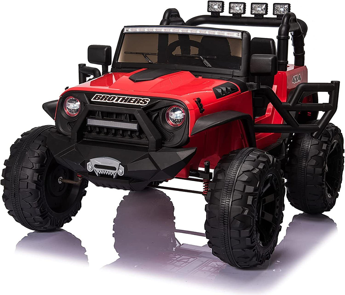 2-Seater Kids Ride On Truck with Remote Control and Powerful 200W Motors