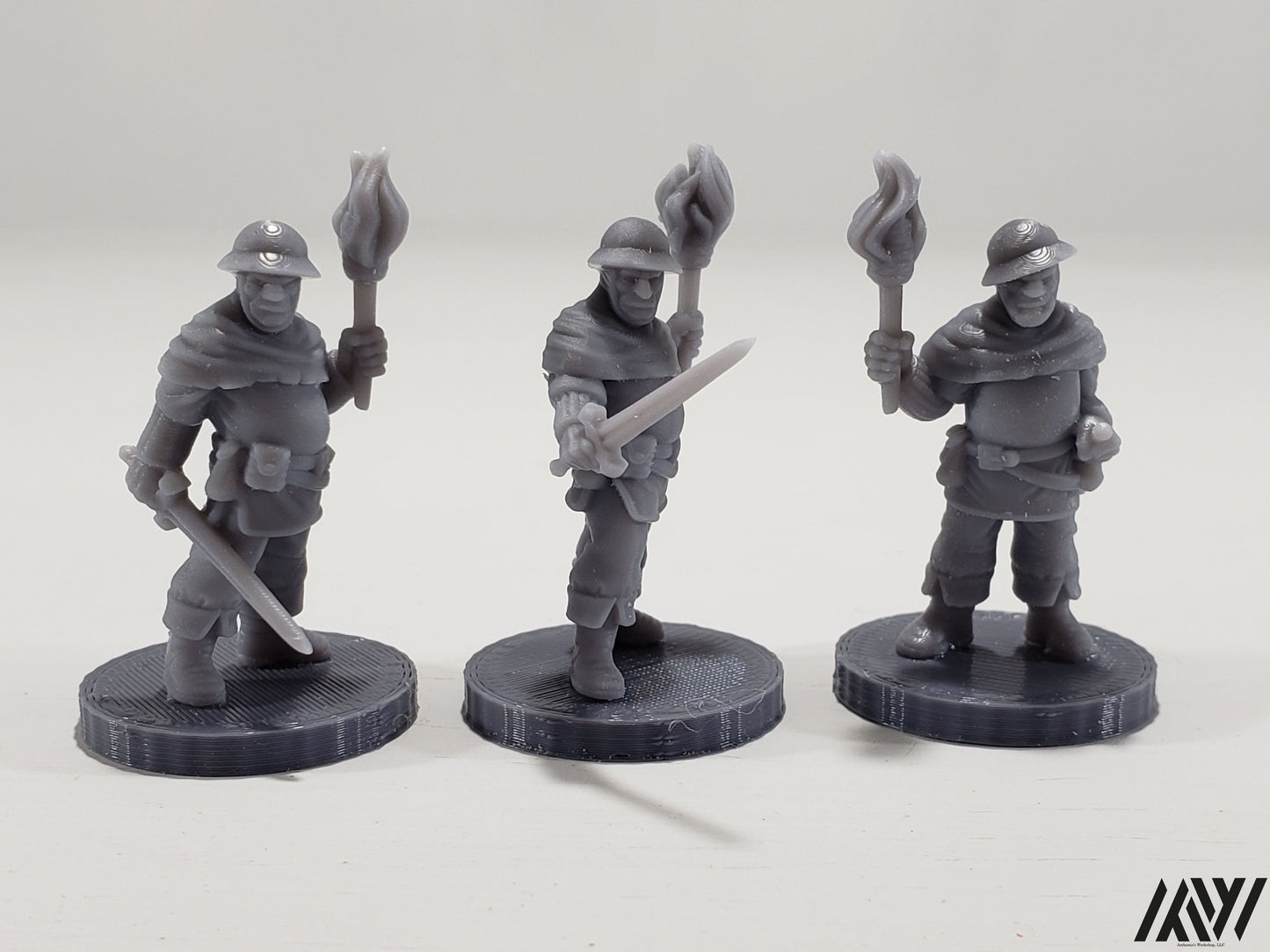 Town Guard with Torches Set