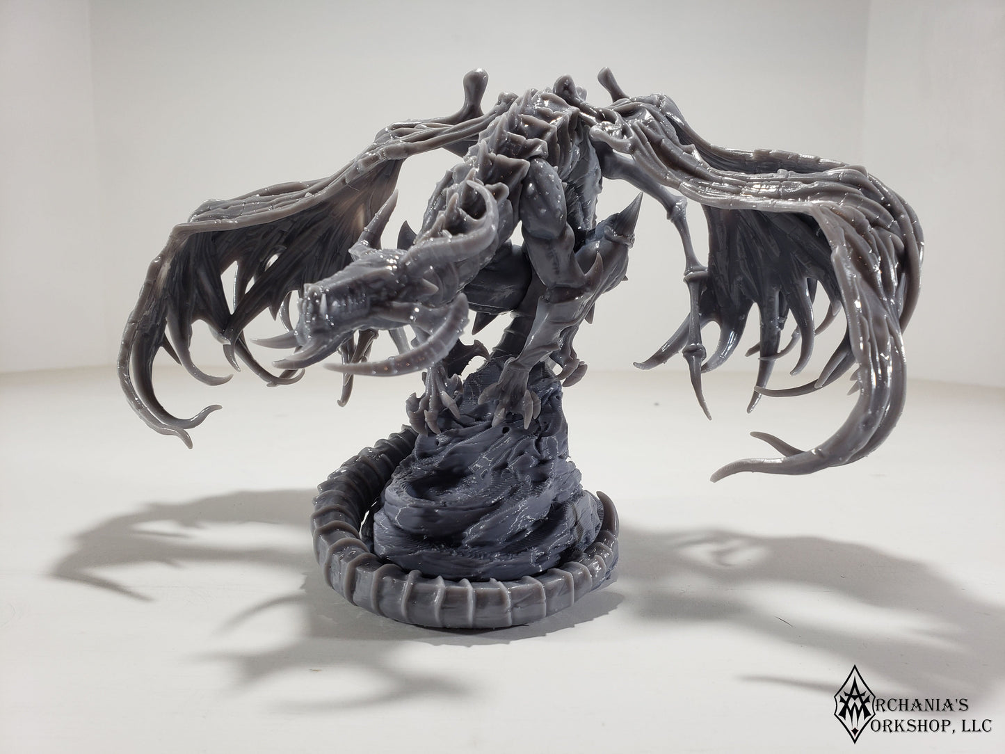 Black D20 Dragon