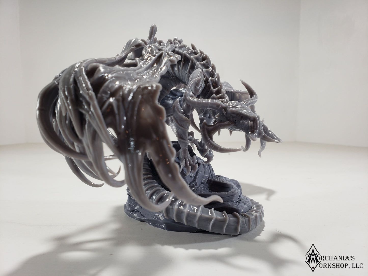 Black D20 Dragon