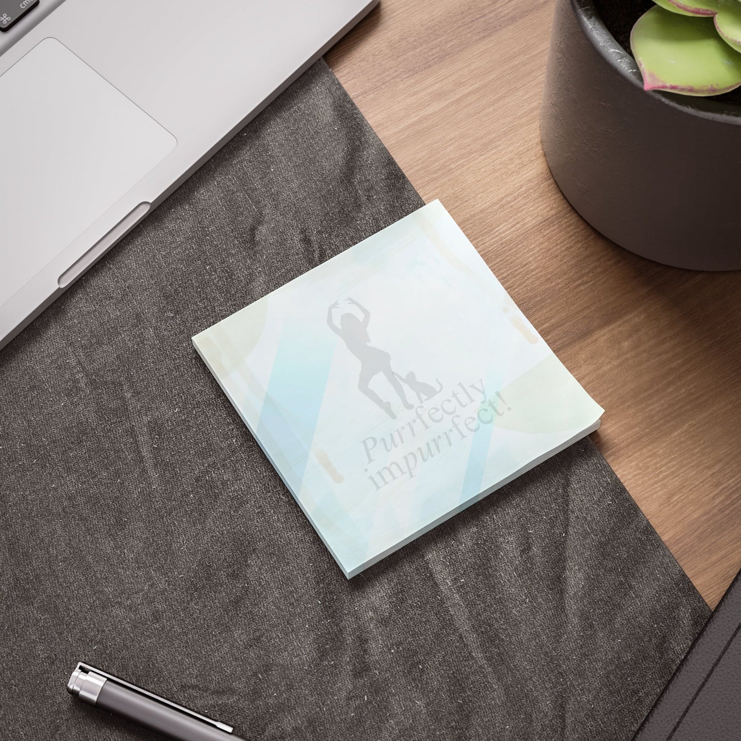 Purrfectly Imperfect — Cat Lover Sticky Notes