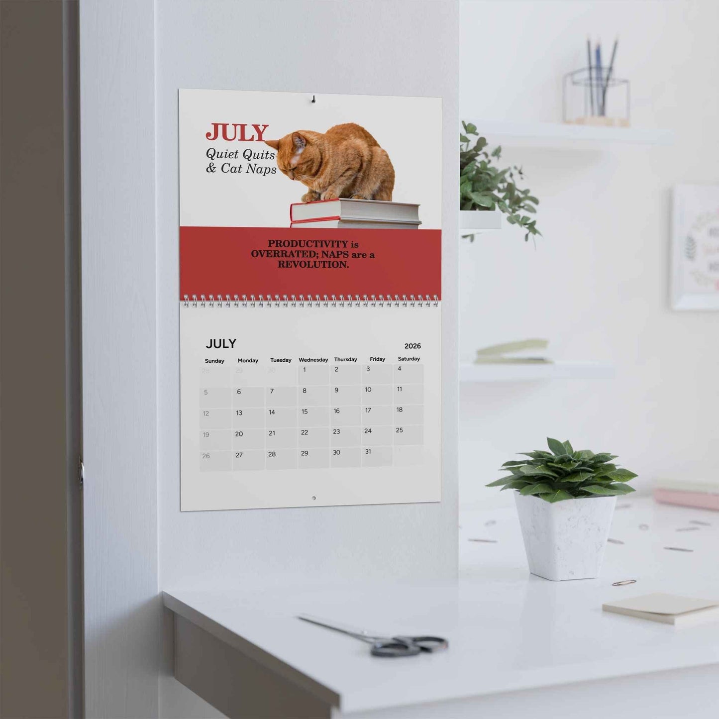 2026 Mind Unplugged Desk Calendar — A Year of Rest & Reset