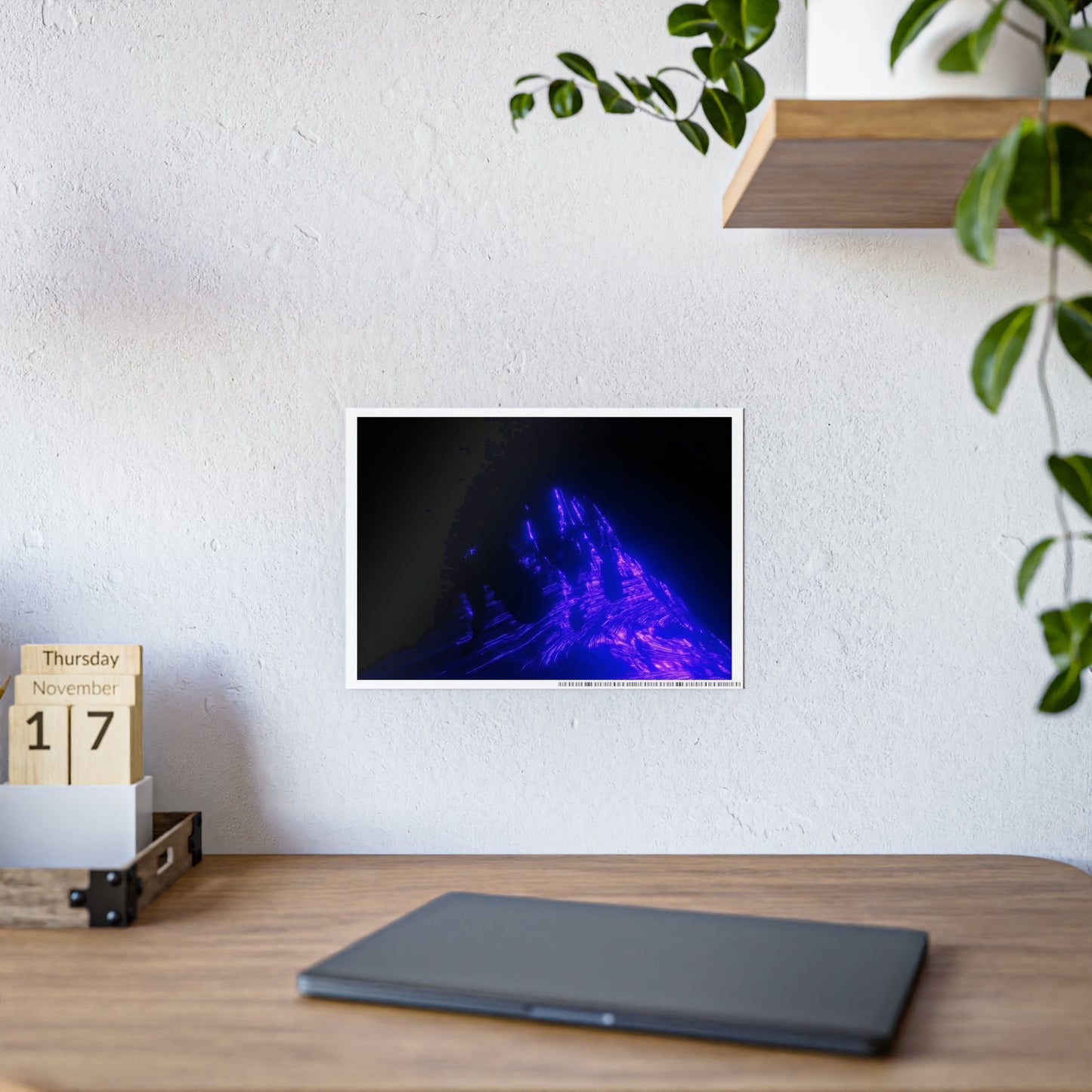 ultraviolet mountain [olympus peak] art print