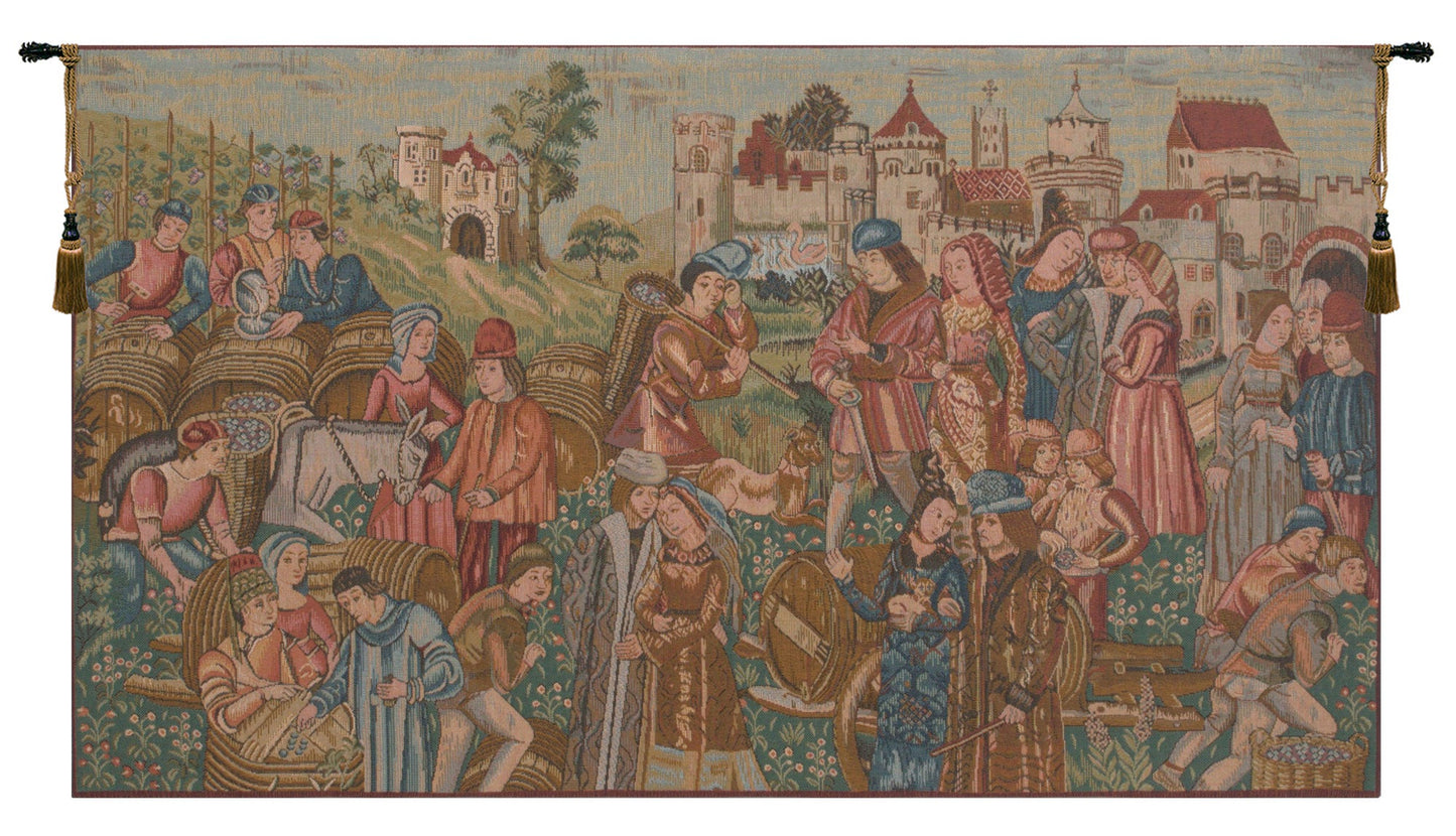 Marche Au Vin French Tapestry