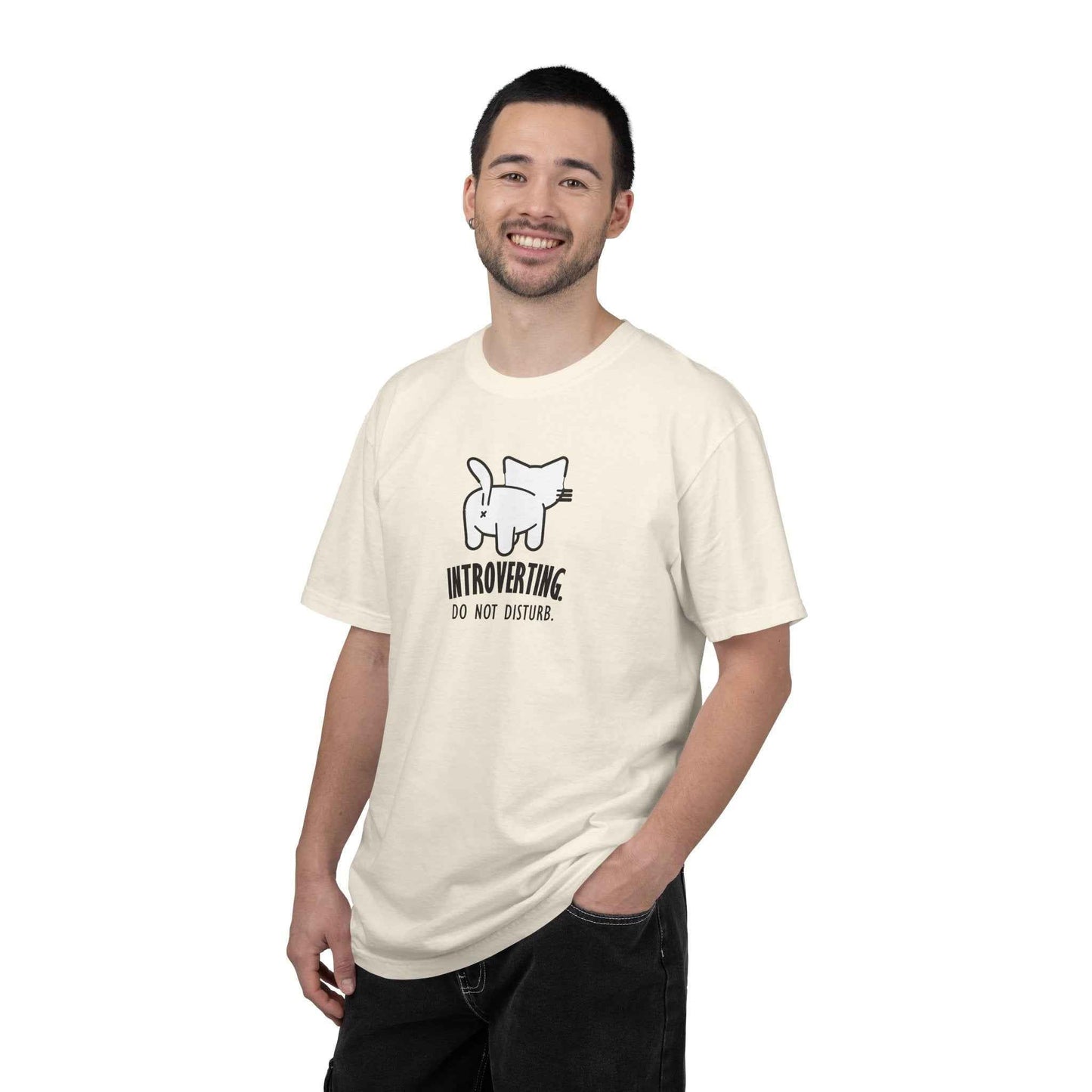 Introverting. Do Not Disturb. Unisex Cat T-Shirt