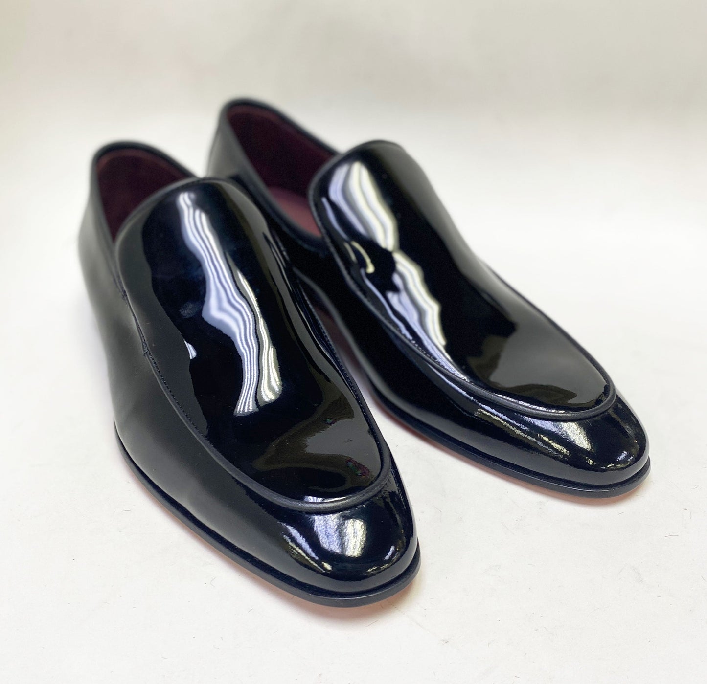 C Collection Patent Leather Loafer - Black