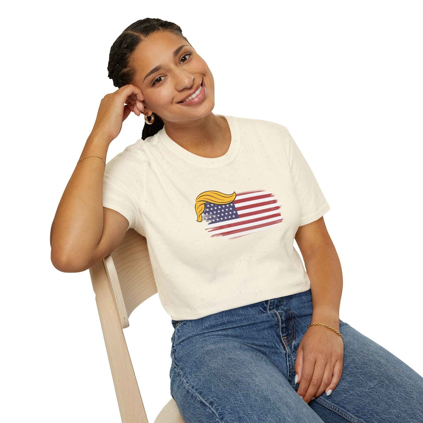 Swoop & Stripes Parody Tee – Unisex Soft Cotton T-Shirt