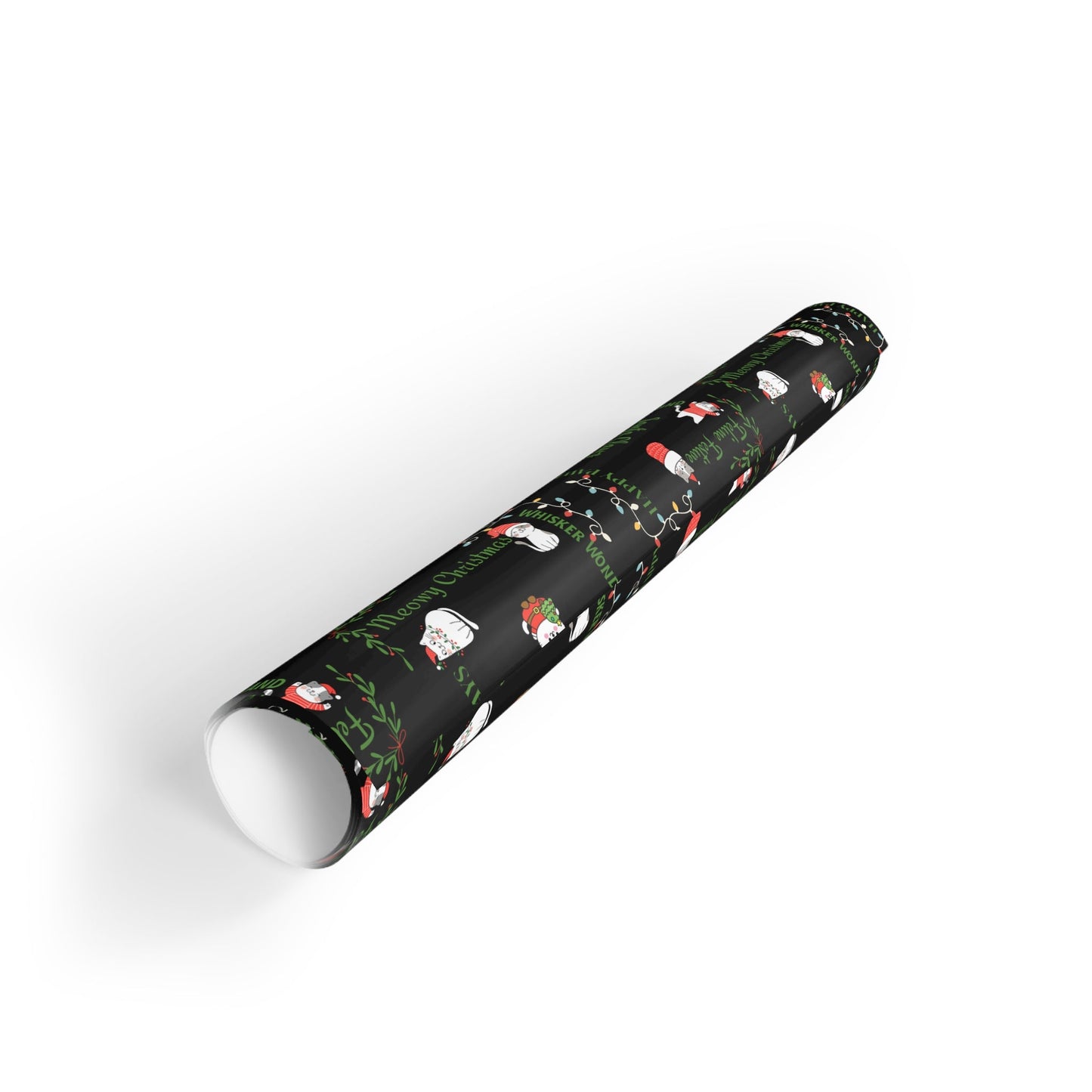 Cat Pun Christmas Gift Wrap Roll for Purr-fect Holiday Gift Giving