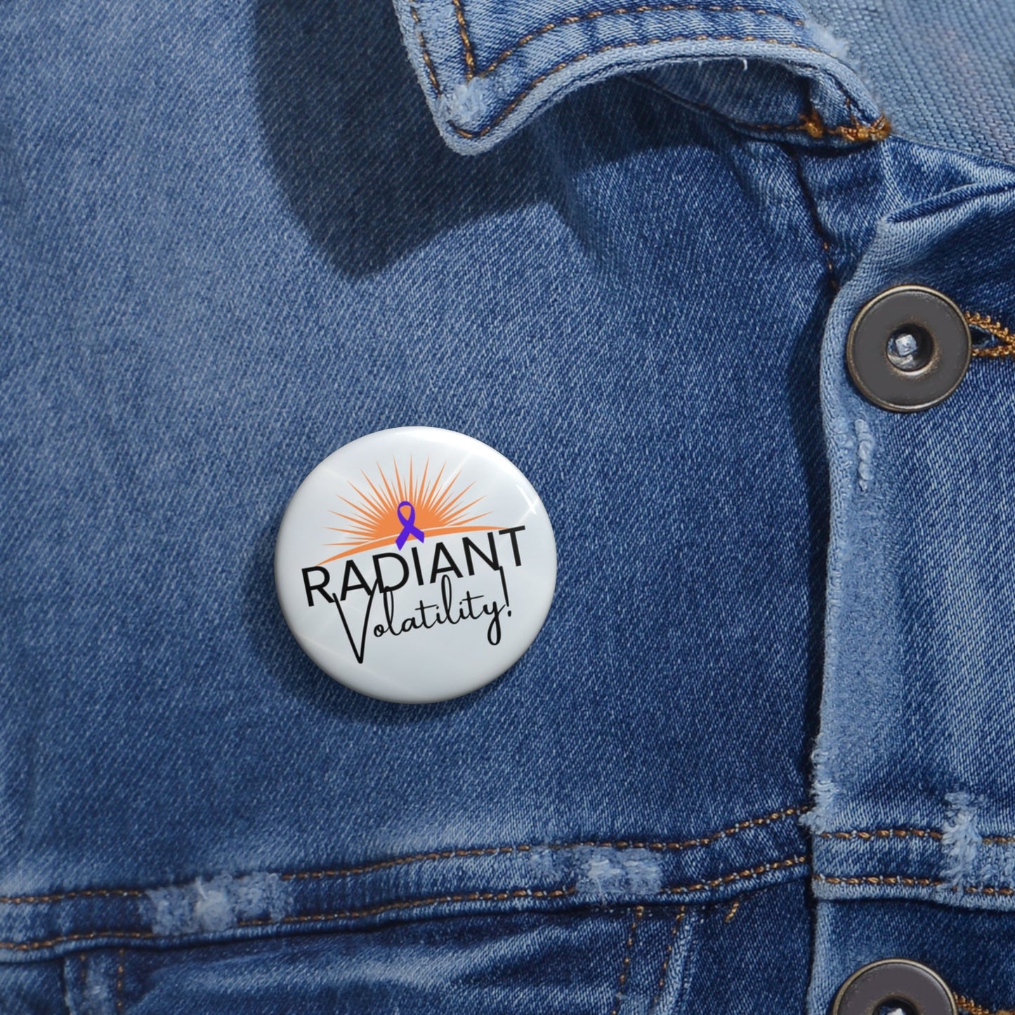 Radiant Volatility Pinback Button