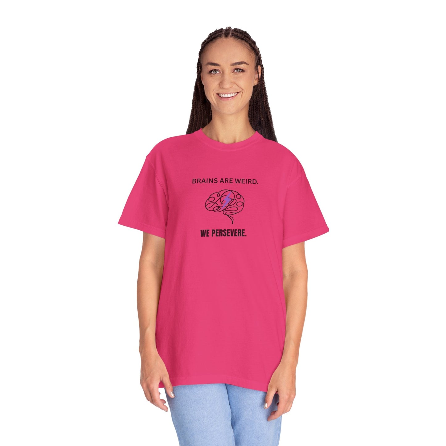 Brains Are Weird. We Persevere. – Epilepsy Awareness T-Shirt