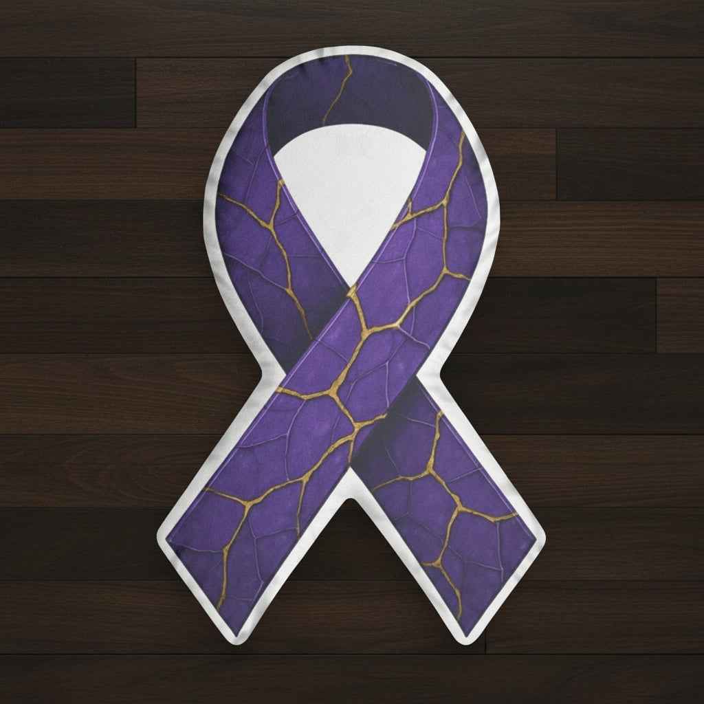Kintsugi Ribbon Pillow — Strength, Reimagined