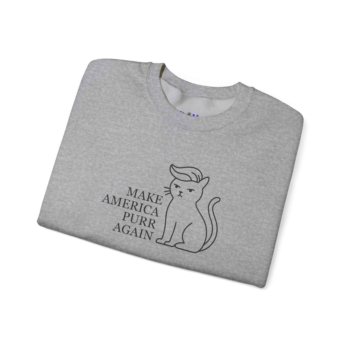 “Make America Purr Again” Parody Cat Sweatshirt