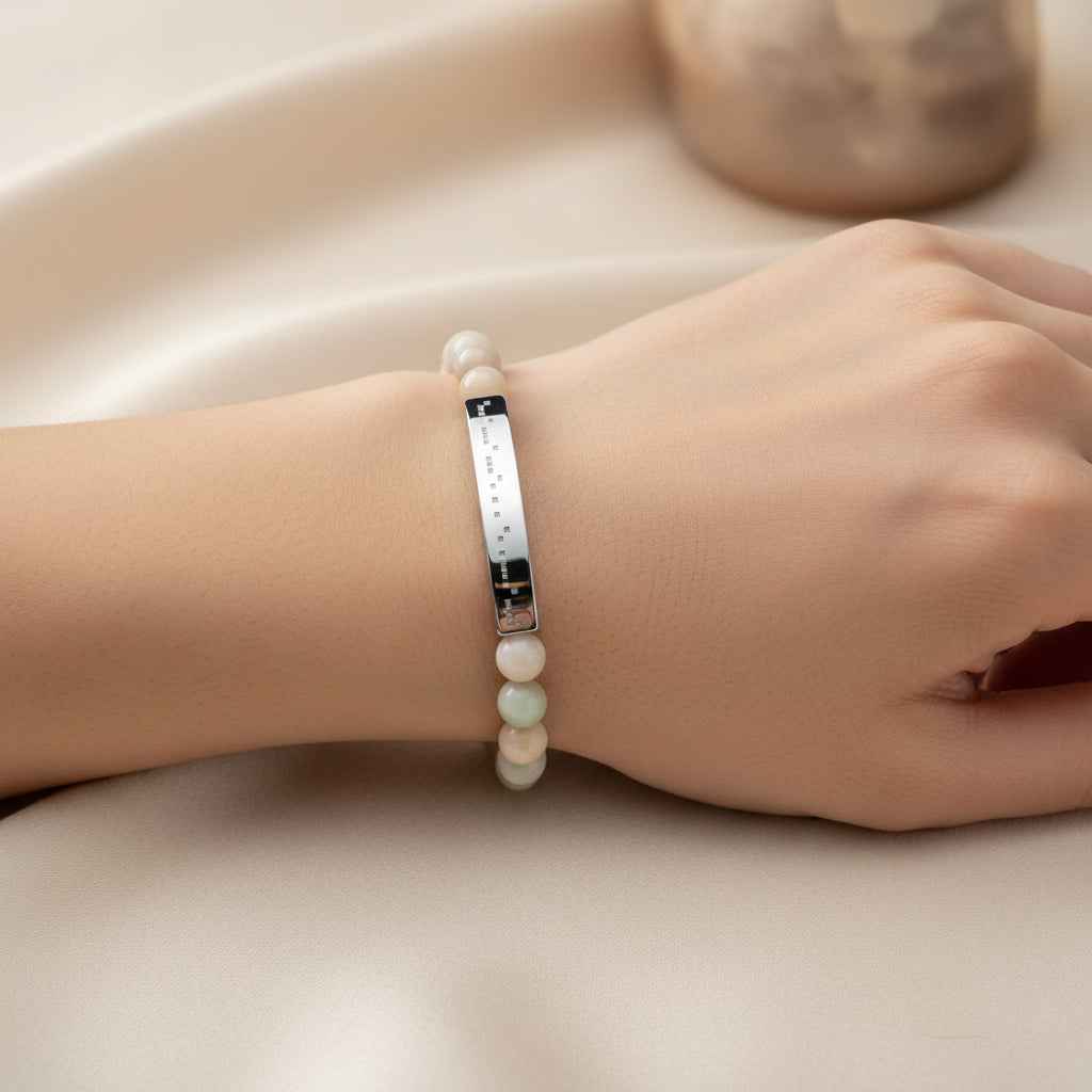 AWARENESS Morse Code Bracelet – Epilepsy Awareness Beaded Bar Bracelet